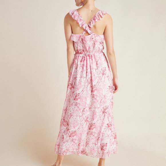 Anthro Gal Meets Glam Cheryl Ruffled Maxi Dress - Picture 2 of 15